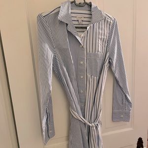 J. Crew Striped Belted Shirtdress, Brand New (Tags on), Size 2